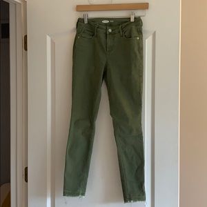 Army green old navy jeans